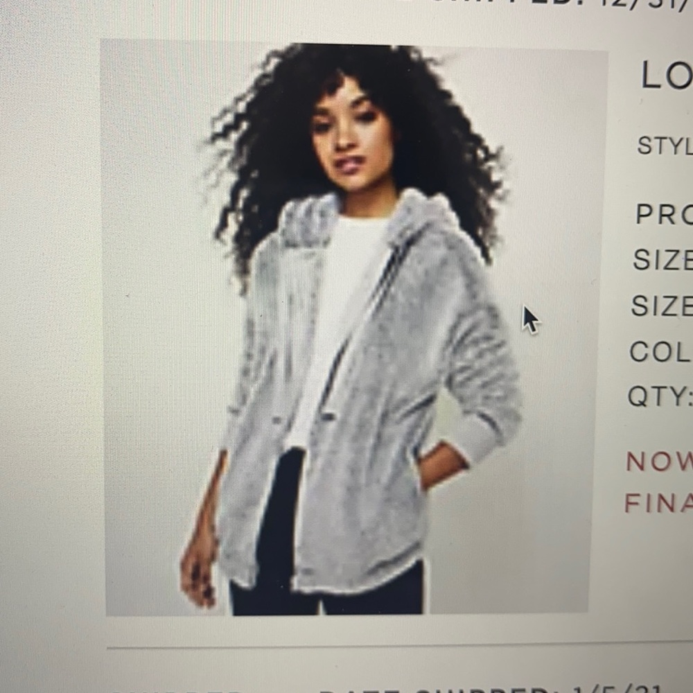 Lou & Grey cozy zip up jacket